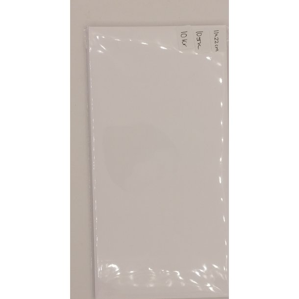 11 x22 cm Hvide Kuverter